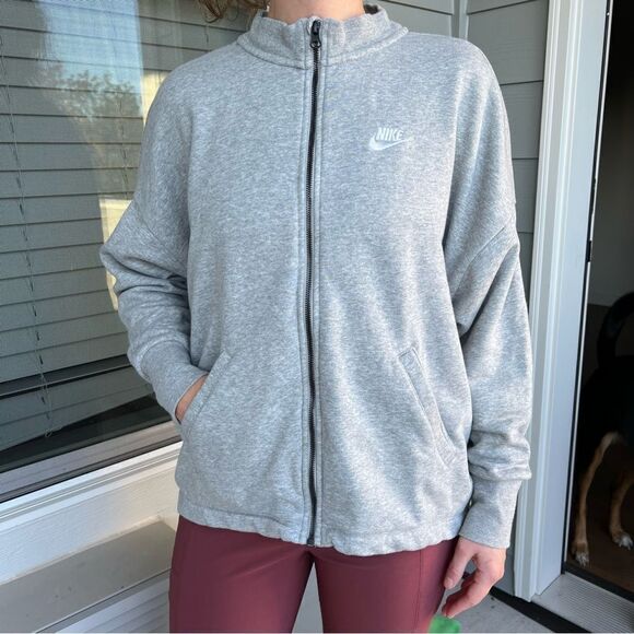 Nike Sportswear Oversized Bomber Full Zip Sweatshirt Women's S - Picture 6 of 6